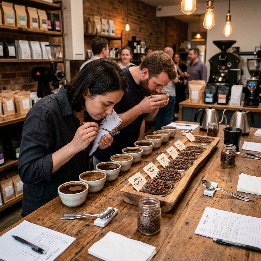 Skandinavisches Kaffee-Cupping