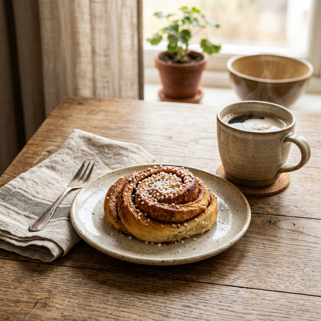 Schwedische Zimtschnecke (Kanelbulle)